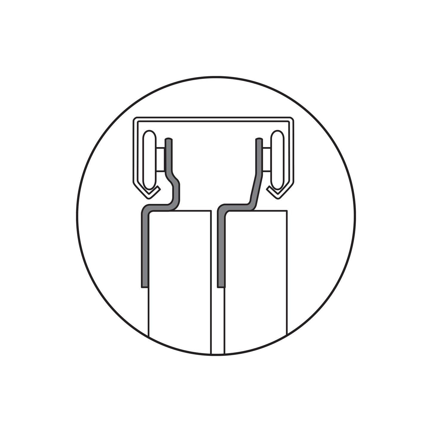 Prime-Line N 7533 Sliding Closet Door Roller Kit, 3/4 In. Wheel Diameter, Convex (Round) Edge Plastic, Stamped Steel Construction, Includes 3/8 and 1/2 In. Offset Pairs (2 Pack)