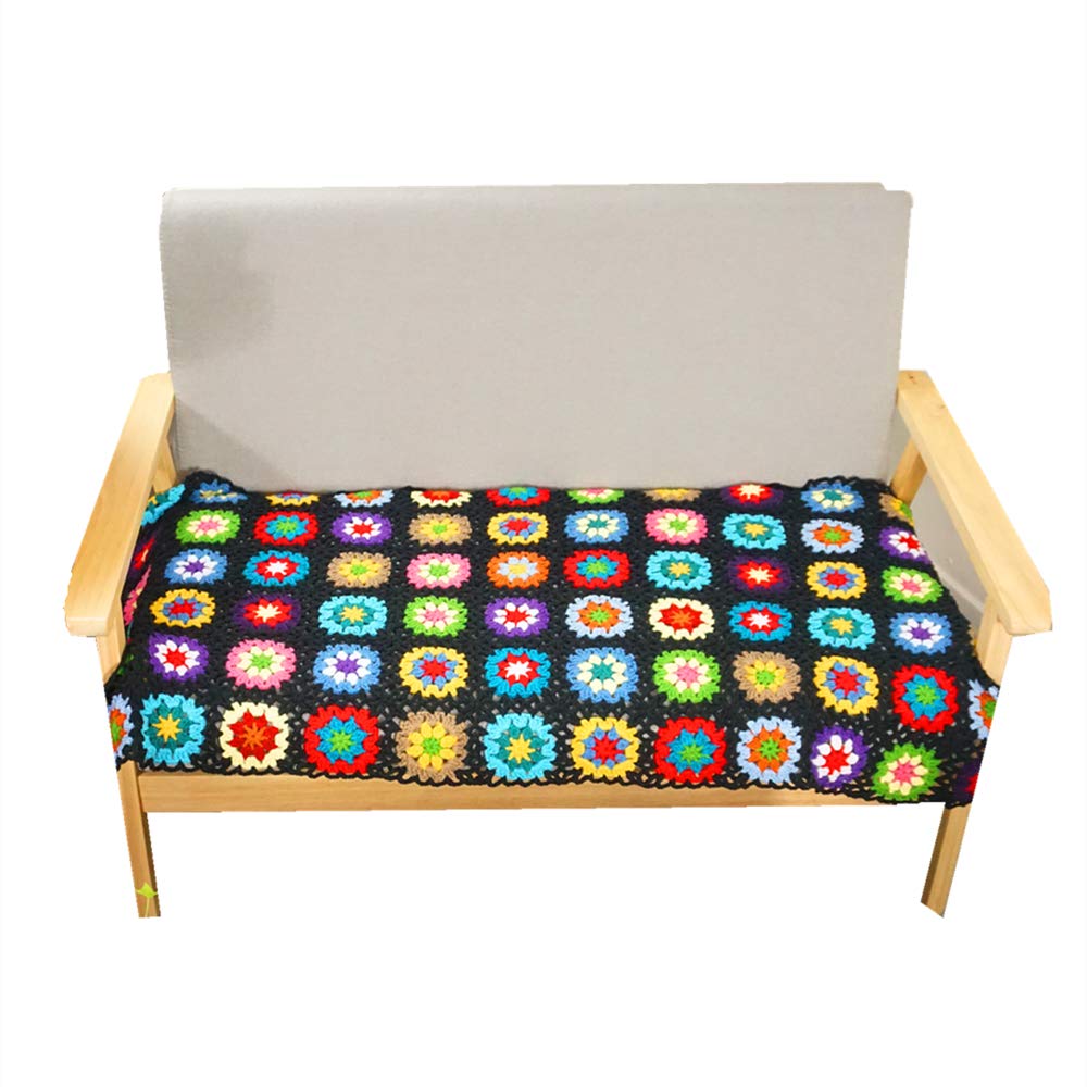 Handmade Soft Lap Blanket for Couch & Travel, Lightweight Cozy Small Blanket 47" x23", Plush Flannel Blanket for Office, Sofa, Kids & Gift