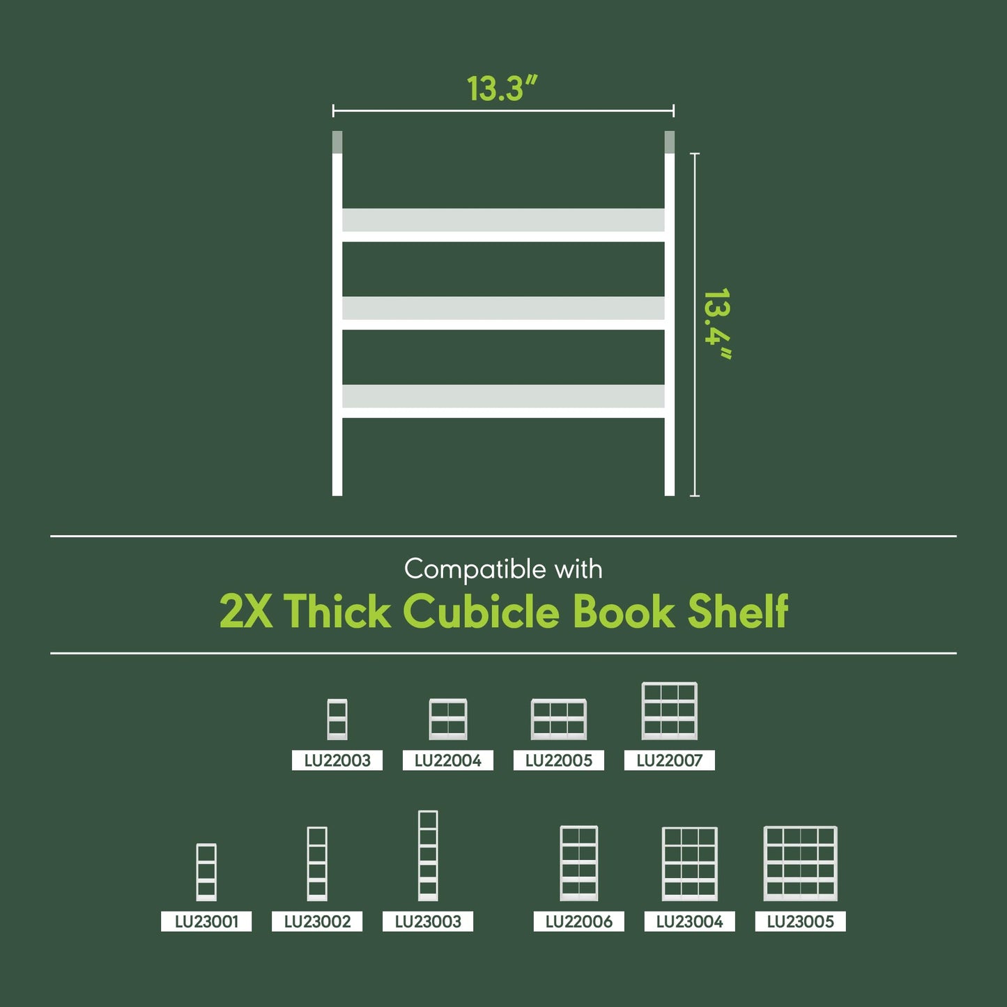 Furinno Cubicle Cube Insert, 3-Shelf Cube Organizer, Fits into Furinno Extra Thick Cubes, for Organizers and Storage, Plain White (Does not fit IKEA Kallax Shelving)