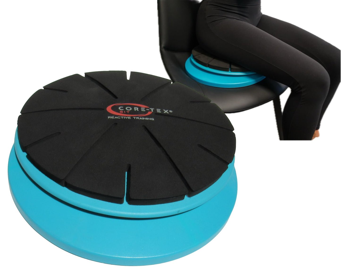 Core-Tex Sit Dynamic Seating for Lower Back and Core Mobility, Strength, Posture and Pain Relief for Home, Work and Travel