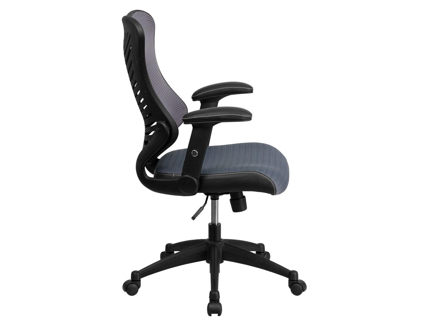 Flash Furniture Kale High Back Designer Gray Mesh Executive Swivel Ergonomic Office Chair with Adjustable Arms