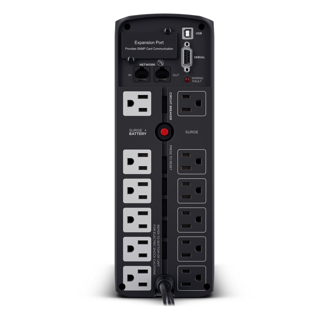 CyberPower CP1500PFCLCD PFC Sinewave UPS Battery Backup and Surge Protector, 1500VA/1000W, 12 Outlets, AVR, Mini Tower, UL Certified
