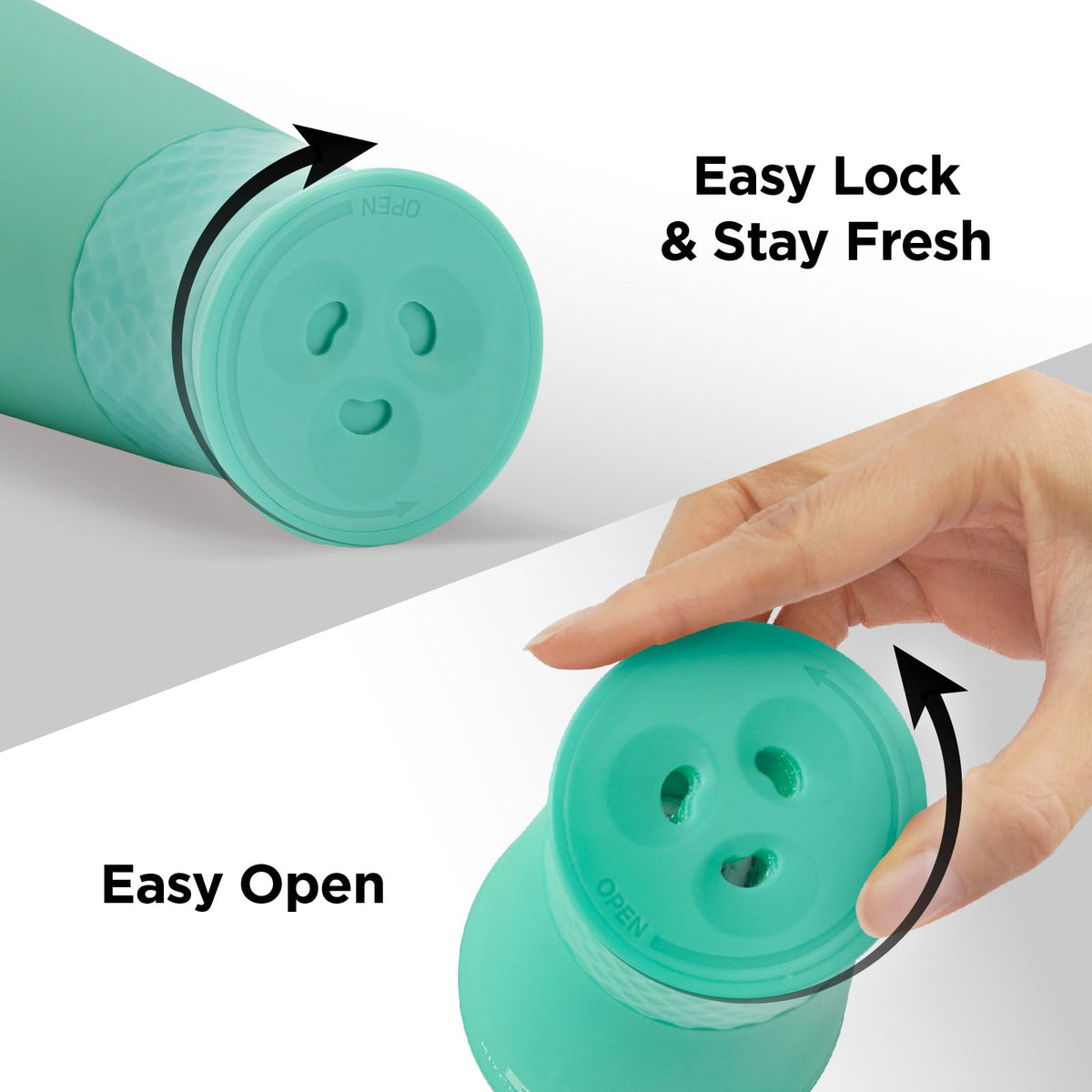 Kitchen Mama FlipTastic Rechargeable Salt and Pepper Grinder – Gravity Electric Grinder, Pepper Mill, Adjustable Coarseness, One-Hand Operation, Refillable Salt and Pepper Mill for Kitchen (Teal)