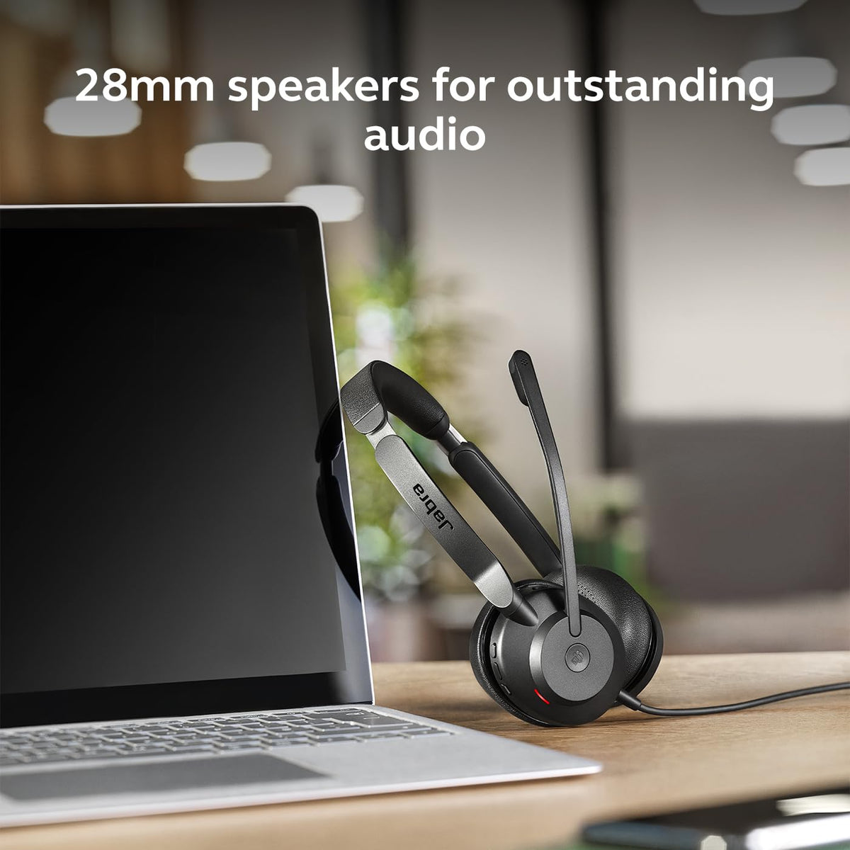 Jabra Evolve2 30 SE (2025 Version) Wired Dual-Ear Headset with Microphone for Work – Computer Headset - New USB-A and USB-C Cable - Goes with All Online Meeting Platforms - Black