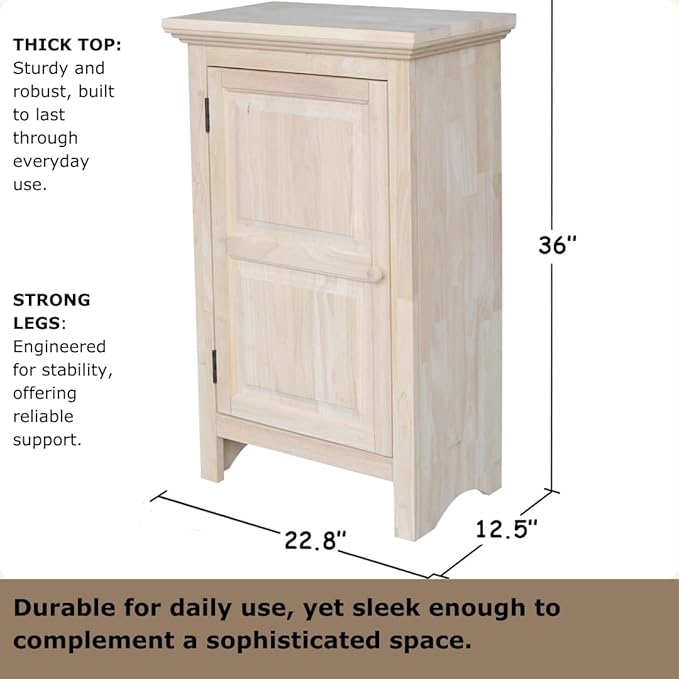 International Concepts Home Accents Unfinished 36" Single Jelly Cabinet