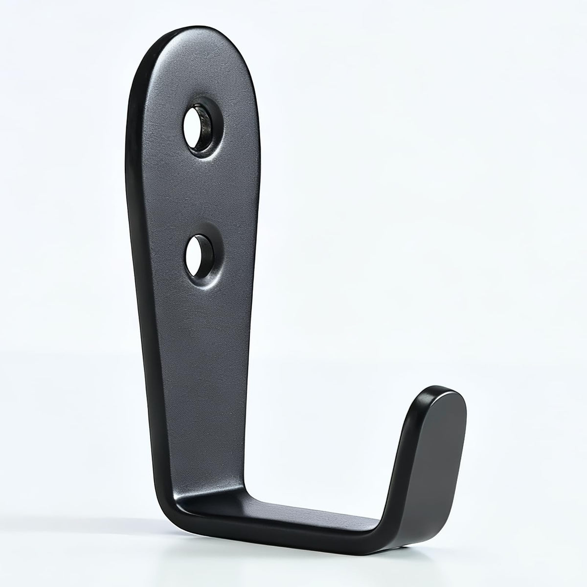 IBERDE Stainless Steel Hooks for Hanging, Heavy Duty Hook, Wall Hooks Key Holder Wall Mount Hanger Coat Hook Garage Storage Screw Utility Hooks, 8 Pack (Black)