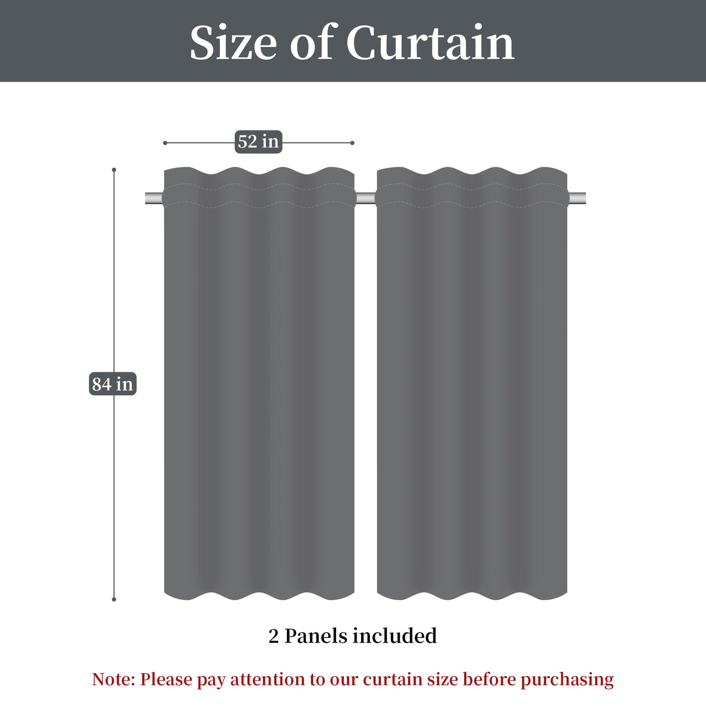 Loom and Mill Elegant Damask Window Curtain Panels for Bedroom Living Room, Classic Acanthus Chenille Jacquard Curtains 84 inches Long with Lining and Matching Tiebacks, Rod Pocket(2 Panels, 52x84)