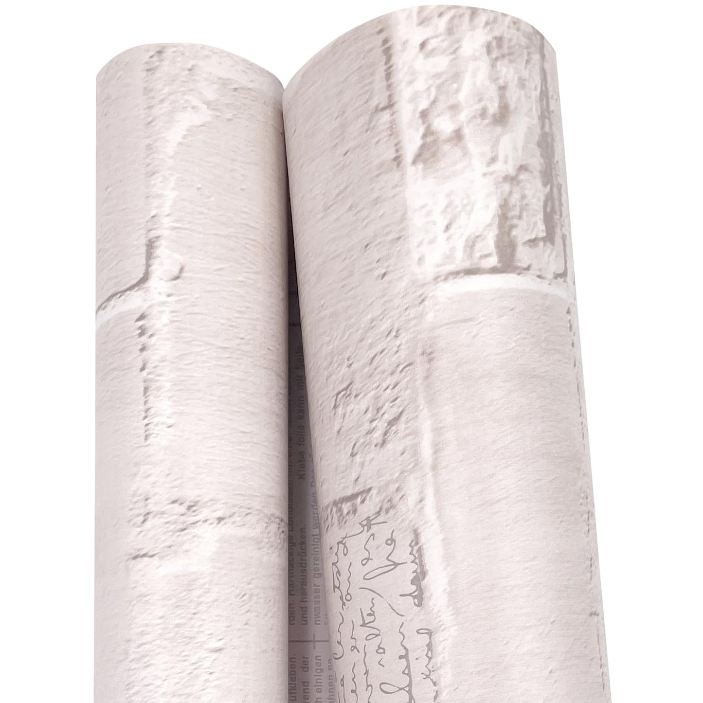 LovingWay 14.7 feet Wallpaper Roll Light Grey Bricks Shelving Paper English Quotes Drawer Liner 17.7x177 Inch Christmas Decor Classroom PVC Corner