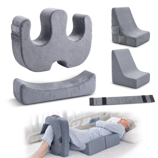 Patient Turning Device for Elderly,Adjustable Height Positioning Pillow with Handle,U-Shaped Bed Ridden Patient Nursing Supplies,Lift Assist Turning Pillow for Diaper Change,Bedsore Pressure Relief