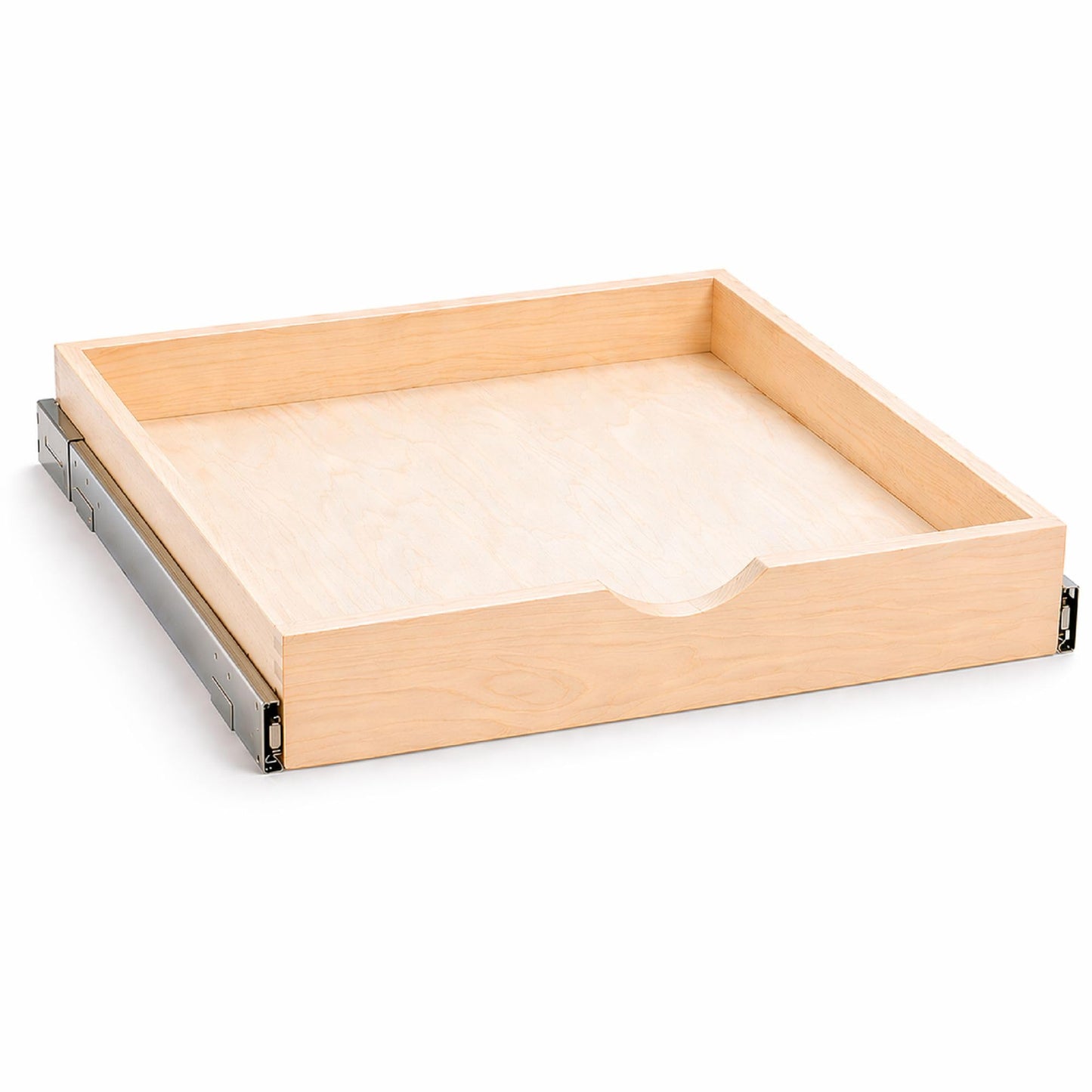 COUVER Birch Wood Pull-Out Cabinet Organizer - Soft Close Slide-Out Drawer for Kitchen & Bathroom, DIY Non-Assembled Wooden Under Sink Storage, Bottom-Mounted Side-Mounted, 33 inch