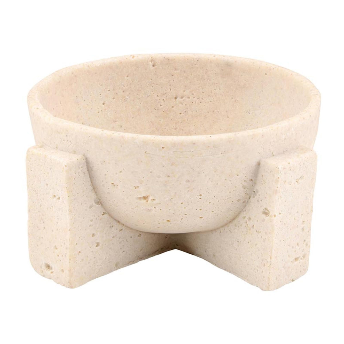 47th & Main Decorative Textured Resin Bowl, 5" Diameter x 2.5" Tall, Natural