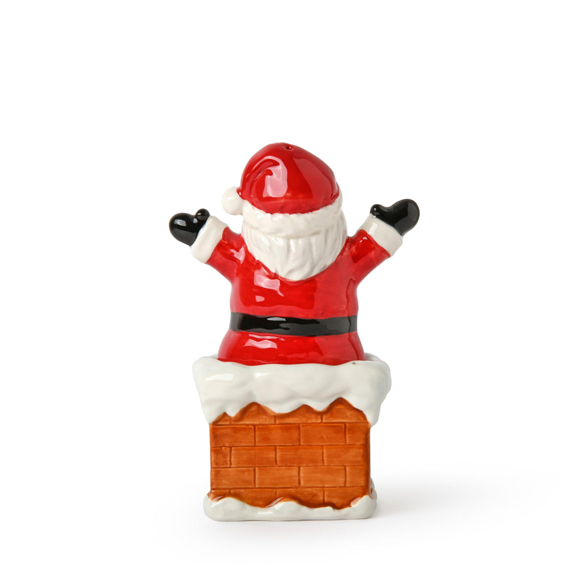 Christmas Holiday Salt and Pepper Shaker Set - Santa and Chimney