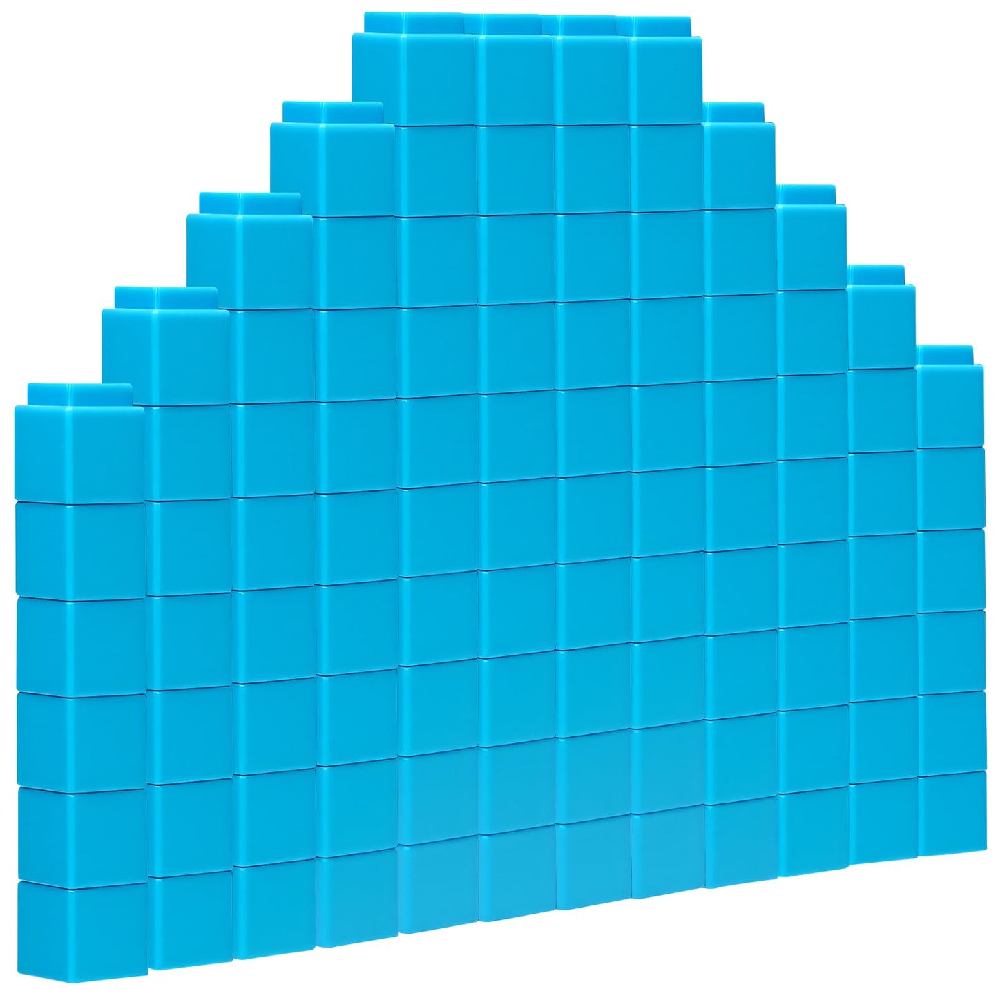 200 Pcs Light Blue Linking Cubes for Math Counting Cubes Manipulatives Plastic Counting Block Manipulative Classroom Learning Supplies for Educational Preschool Activities Boy Girl (Light Blue)