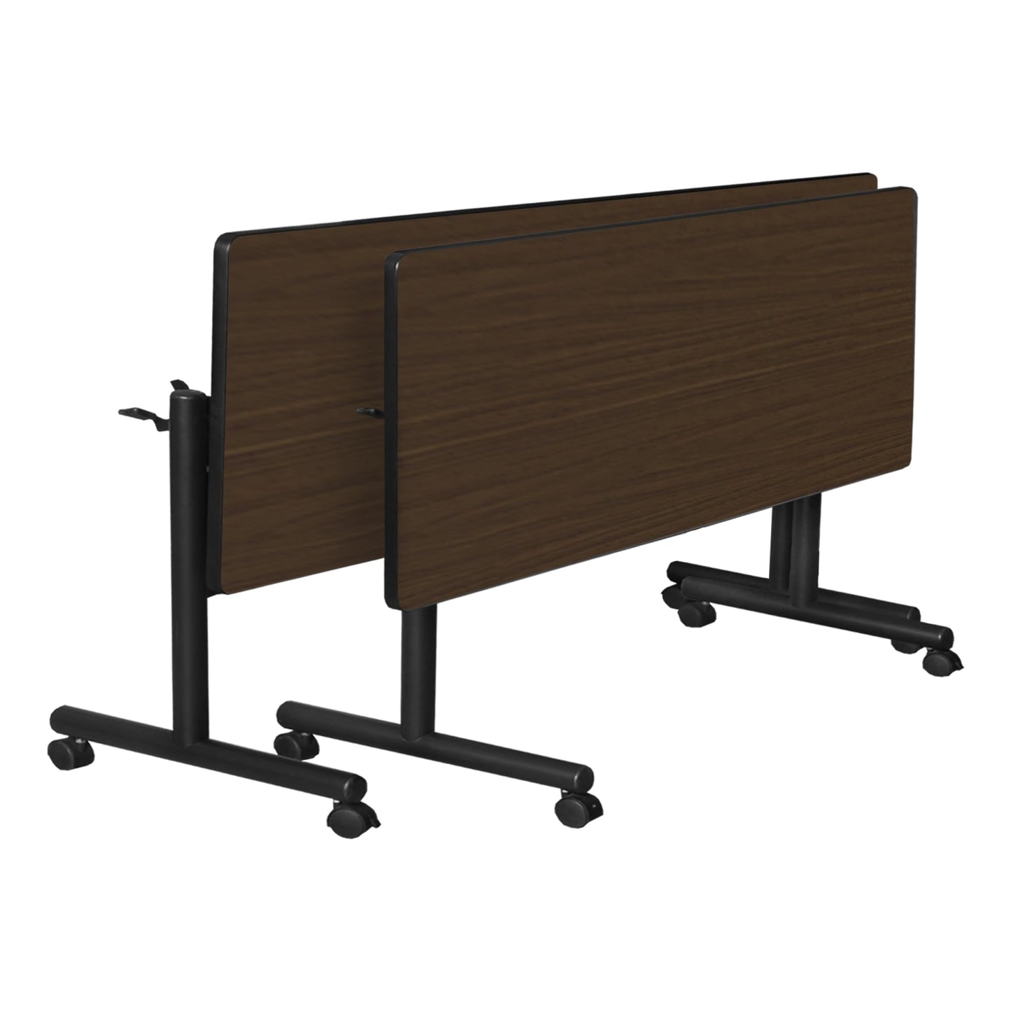 Regency Kobe 60 x 30 in. Flip-Top Training Nesting Table- Neo Walnut