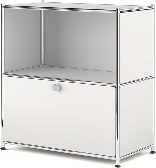 32.5-Inch Flip-Top Side Table & Buffet Cabinet