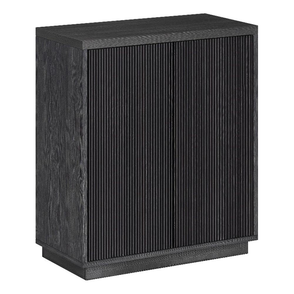 Henn&Hart 28" Wide Rectangular Accent Cabinet in Charcoal Gray, for Home, Living Room, Bedroom, Entertainment Room, Office
