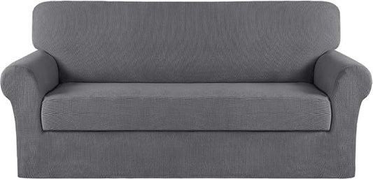 Turquoize Stretch Sofa Slipcover 2 Pieces Sofa Cover Couch Cover