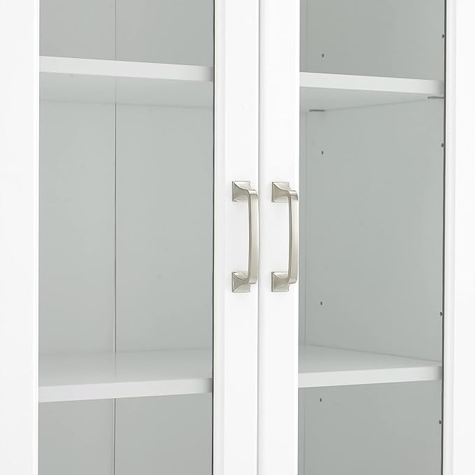 Crosley Furniture Stanton 2-Piece Glass Door Kitchen Storage Pantry Cabinet