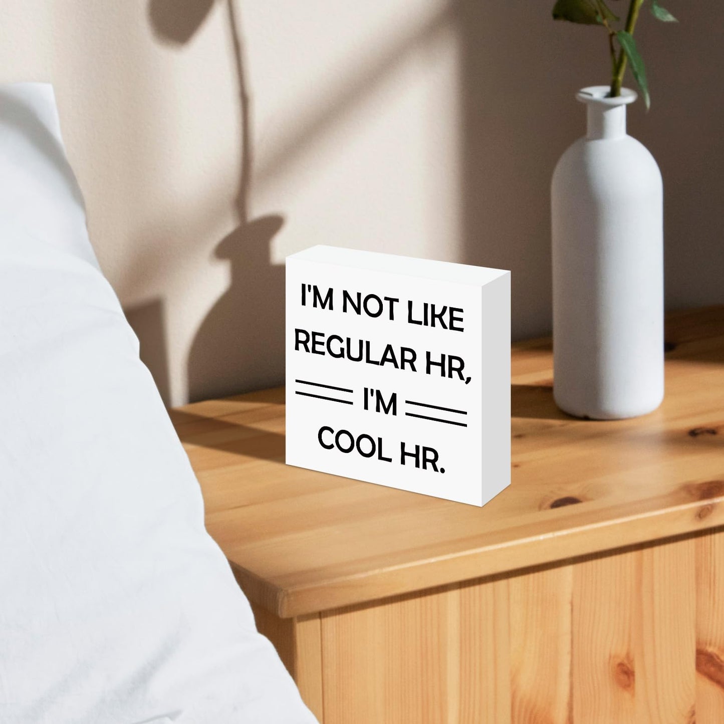 Human Resources Office Decor Funny Office Gifts for Women Men HR Boss Day Retirement Christmas Birthday Gifts for HR Coworkers Manager Director Office Cubicle Table Shelf Decoration 5x5 Inches