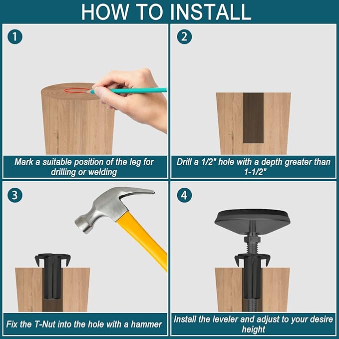 M10 Adjustable Leveling Feet