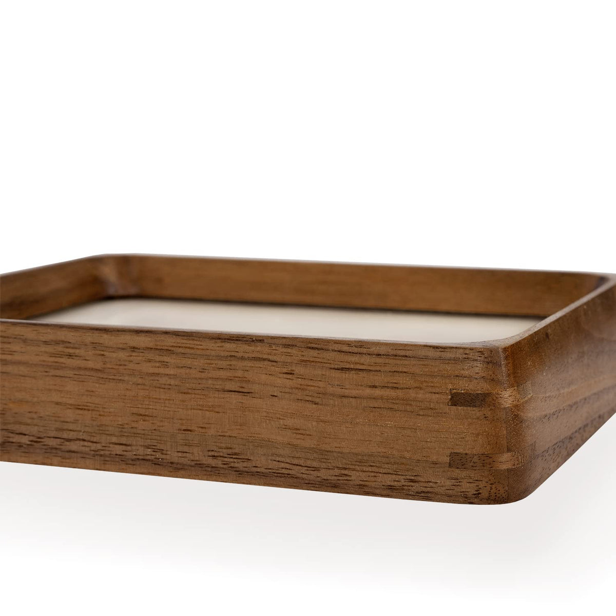 Natural Wood Photo Frames Inspired Tabletop Picture Frame with Mat, Vertical or Horizontal Display (Walnut, 8.5x11 matted to 6x8)