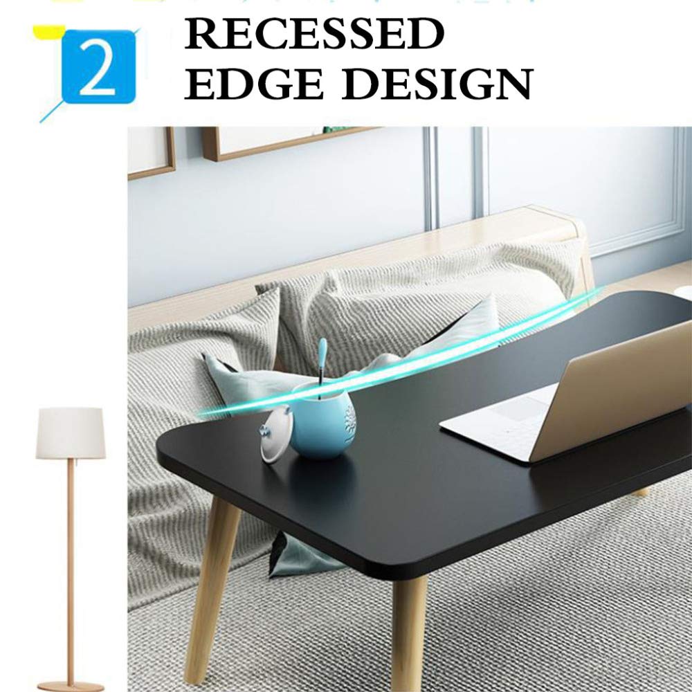 Wooden Laptop Bed Table,Sofa Stand with Large Desktop,Suitable for Living Room,Bedroom and Office,ARC-White