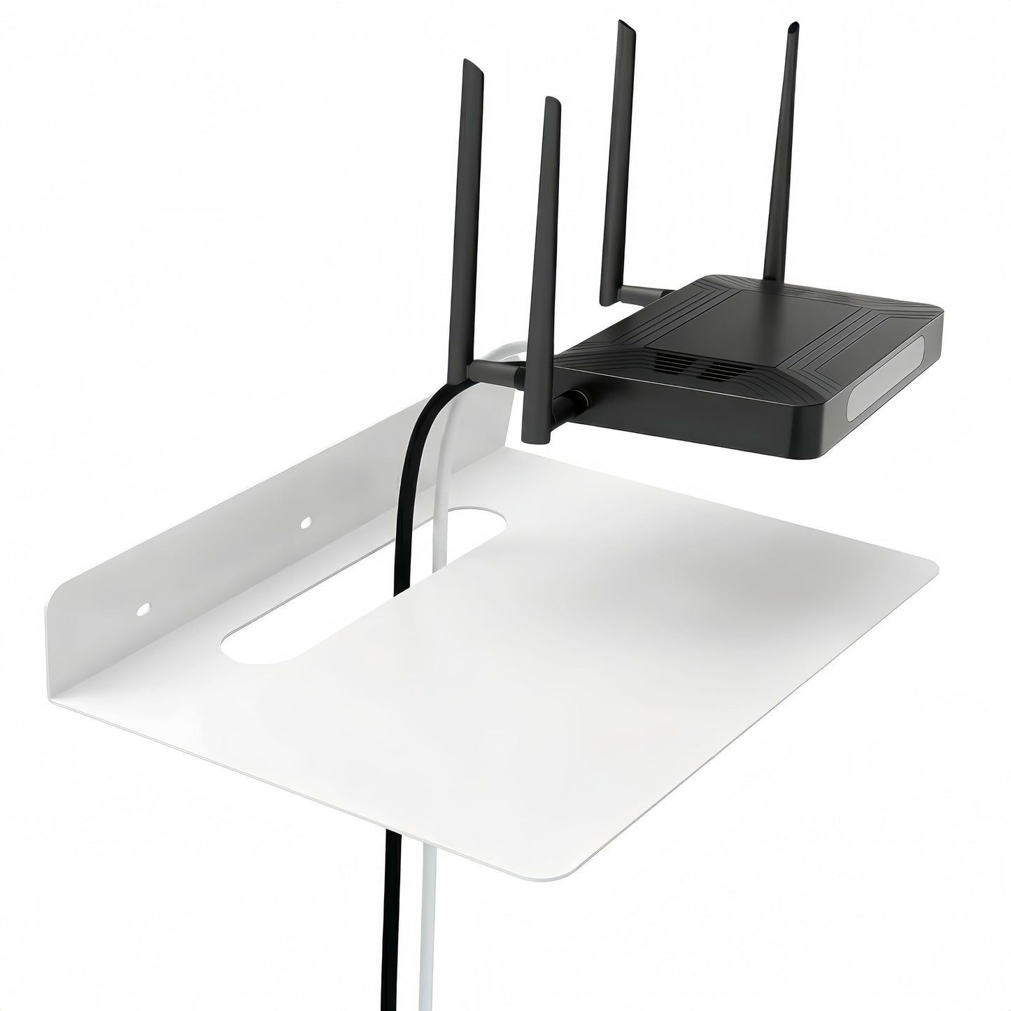MZDMY Steel Floating Shelves for Wall,Small Wall Shelf，Bookshelf Living Room Bedroom Home Office Bathroom，Little Mini Tiny Display Hanging Shelves for Books/Storage/Room Decor (White 9.06x6.5in)