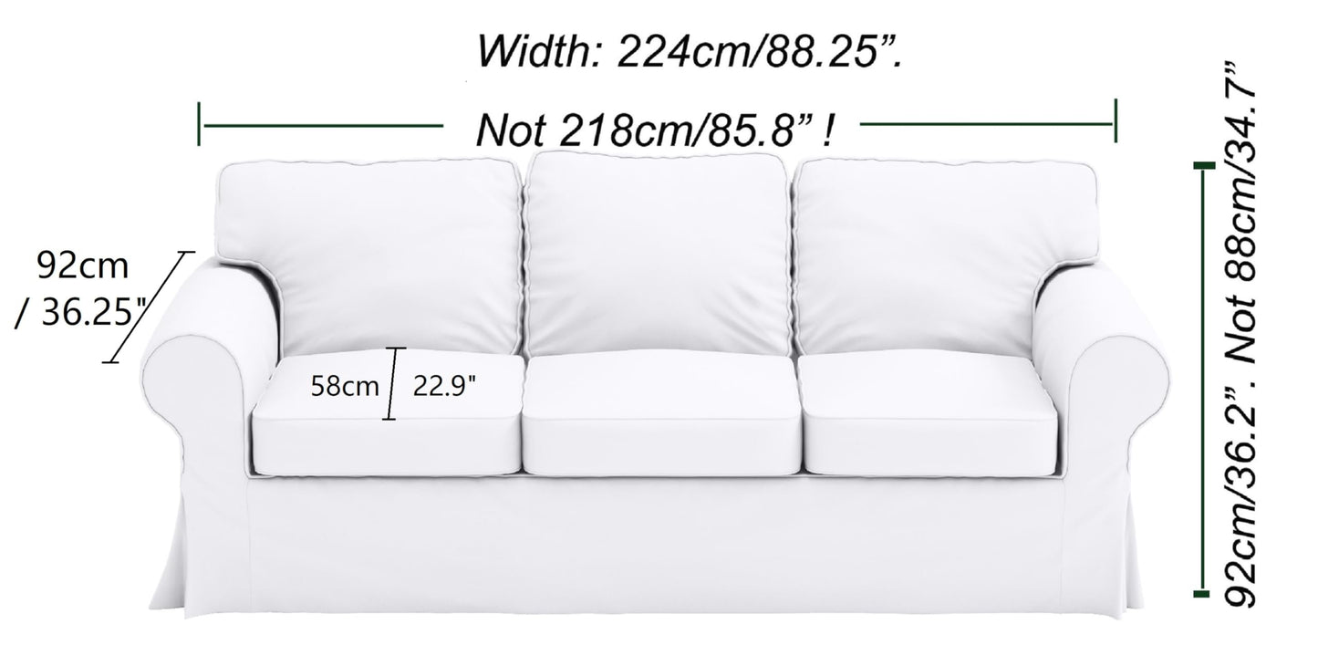 Heavy Duty UPPLAND Sofa Cover Compatible with IKEA Uppland 3 Seat Slipcover