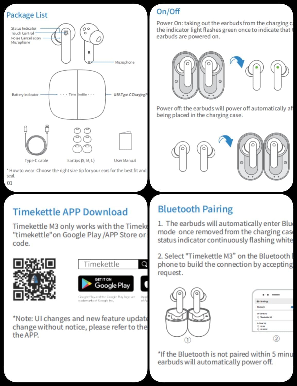 Timekettle W4 Pro AI Interpreter Earbuds, Real-Time Bidirectional Voice Translation,50+ Languages, Video and Call Bluetooth Translator,for Business, Compatible with iOS/Android Gray