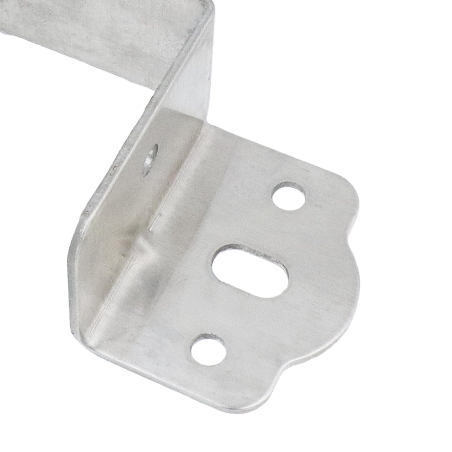 Coshar Bed Frame Bracket Heavy Duty Bed Rail Fittings Stainless Steel U-Shape Bed Frame Support with Screws for Bunk Bed Headboard, Stainless Steel 1.6"