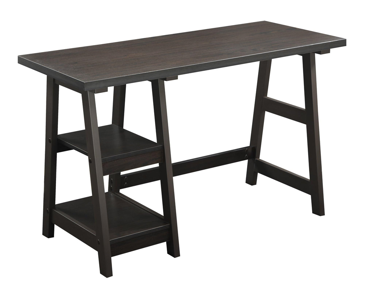 Convenience Concepts 090107ES Trestle Desk, Espresso