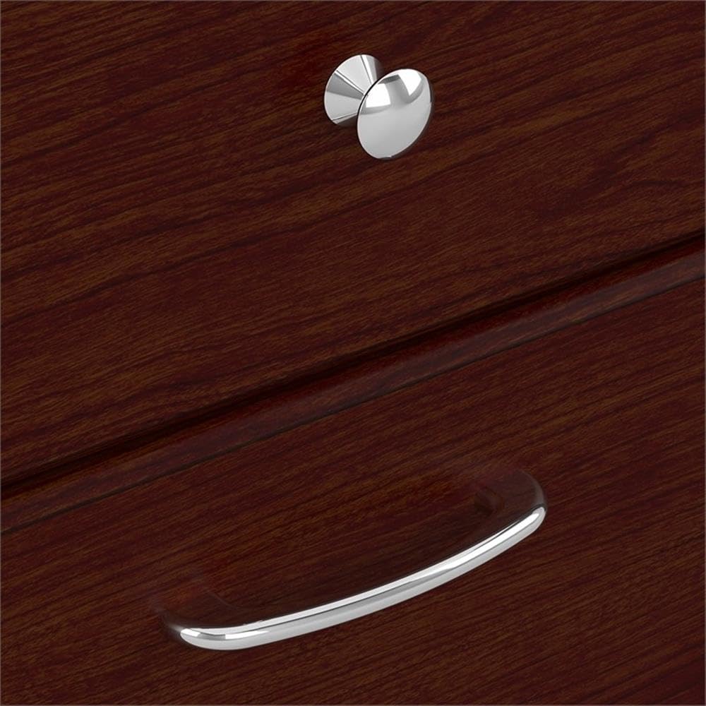 Bush Home Cabot 72W L Shaped Computer Desk with Drawers in Harvest Cherry