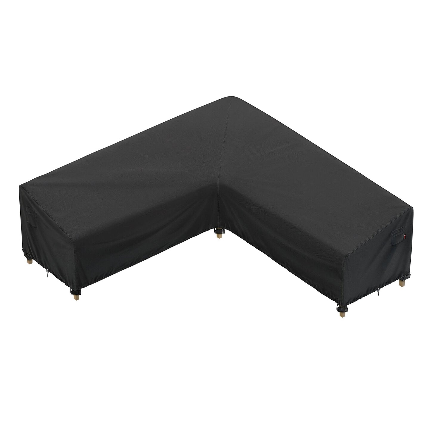 iBirdie Outdoor Sectional Cover fit 95 x 95 inch, 94 x 94, 93 x 93, 92 x 91 L-Shaped Patio Sofa Waterproof Weatherproof 600D Heavy Duty Garden Furniture Cover for Outside L Shape Couch