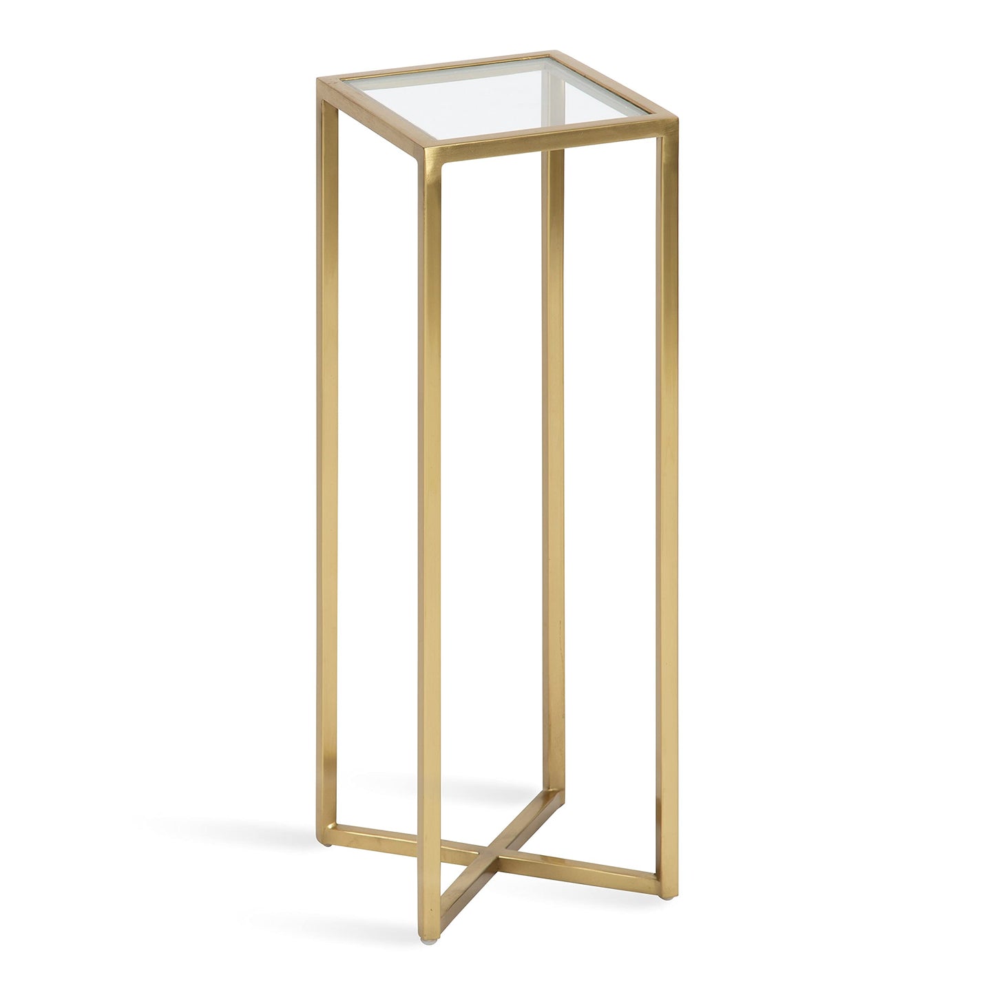 Kate and Laurel Jaspur Modern Drink Table, Gold, Decorative Glam Accent Table for Display and Storage