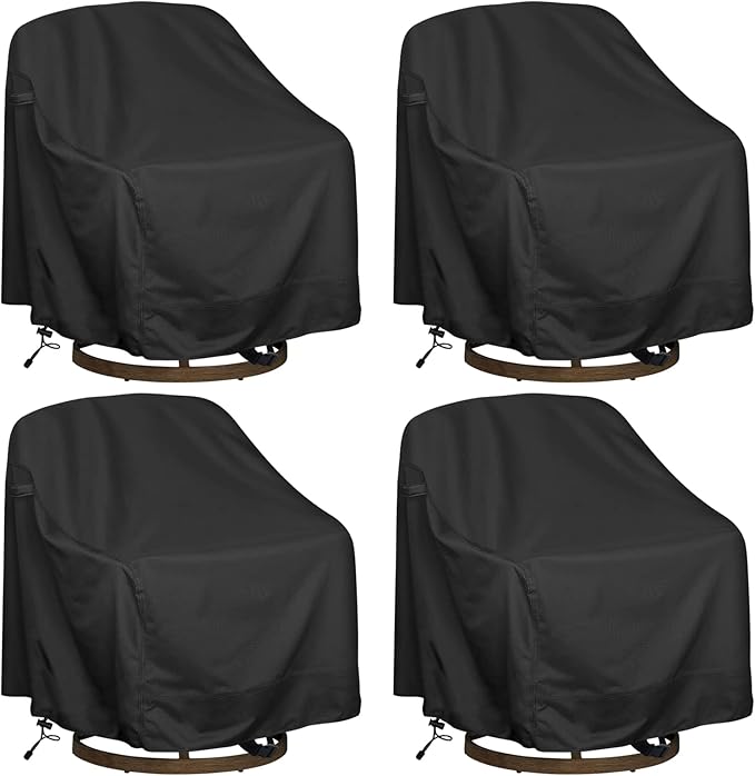 Outdoor Swivel Lounge Chair Cover, Heavy Duty Waterproof Patio Furniture Cover