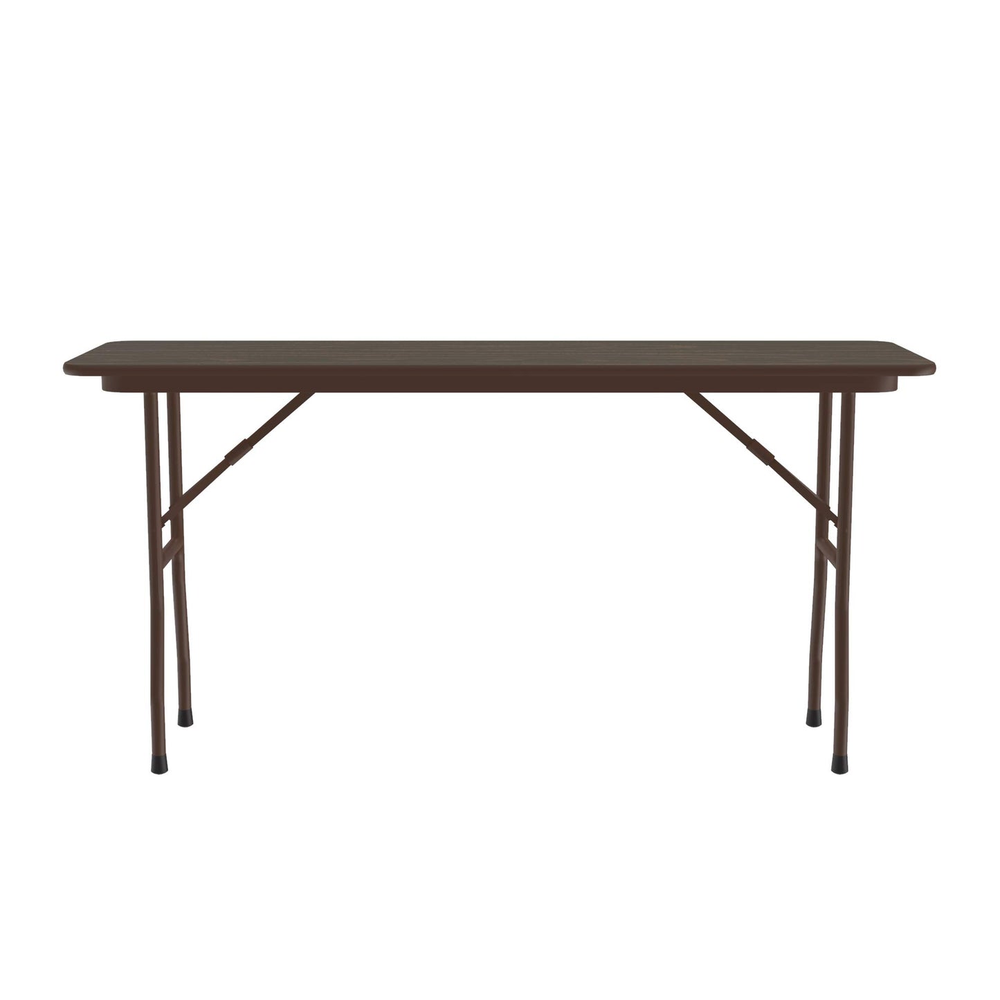 Correll 18"x72" Commercial Duty Folding Table, Walnut High Pressue Laminate Top, 3/4" Core (CF1872PX-01)