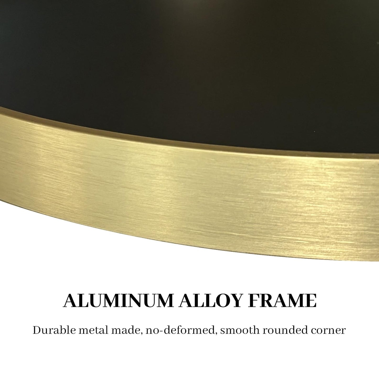 HOMECOOKIN 36" H x 20" W Irregular Wall Mirror, Asymmetrical Decorative Mirror with Gold Aluminum Frame, Wavy Abstract Gold Mirror, for Living Room, Bedroom, Bathroom, Entryway, Cloakroom