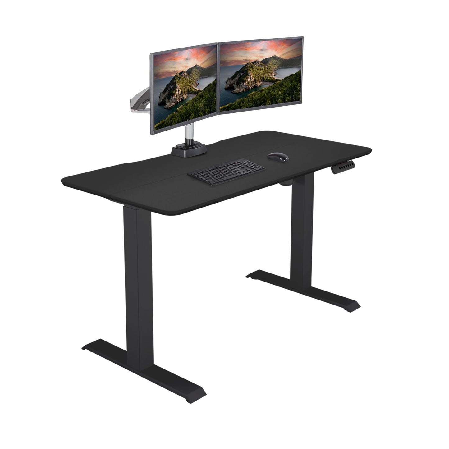 Vari Essential Electric Standing Desk for Home Office – 48x24 - White (Black)