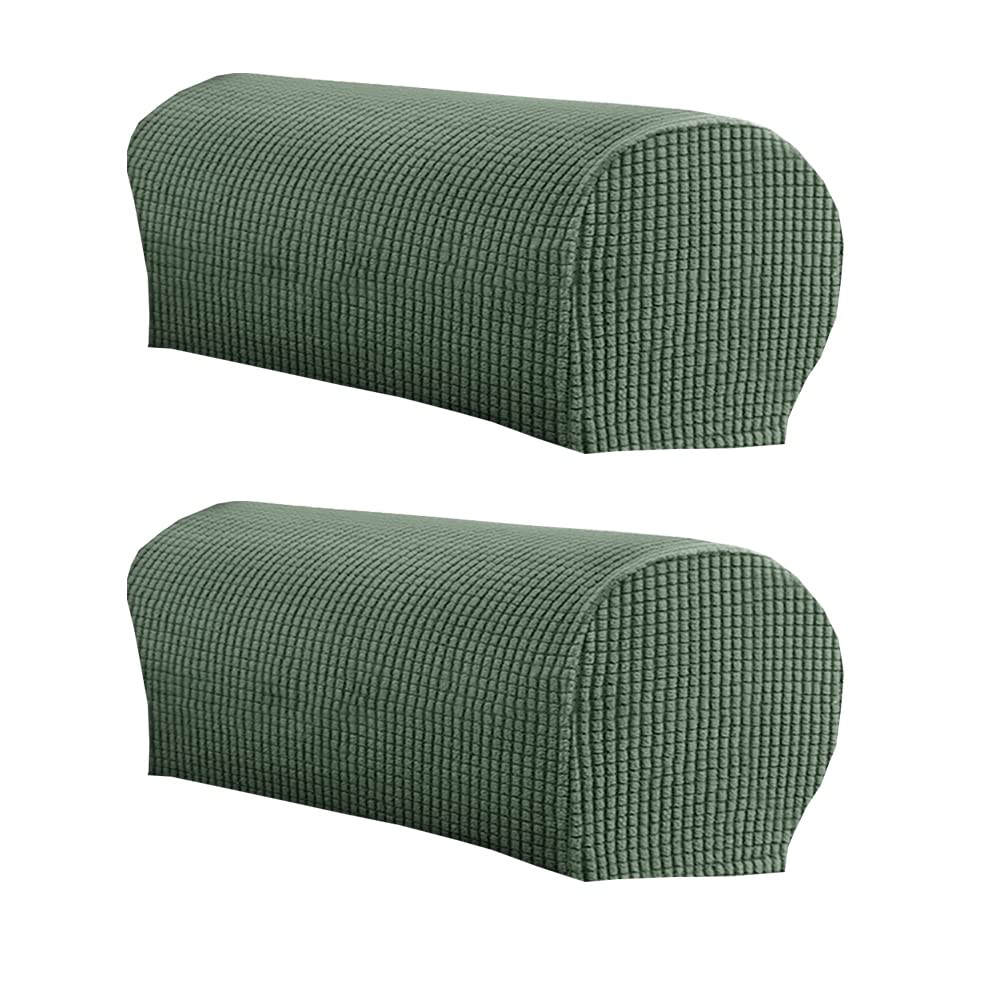 LINGXIYA Soft Stretch Plush Armrest Cover, Armrest Covers for Chairs/Sofas, Couch Arm Covers, Furniture Protector Armchair Slipcover for Recliner, Set of 2(NOT Suitable for Leather Sofas)