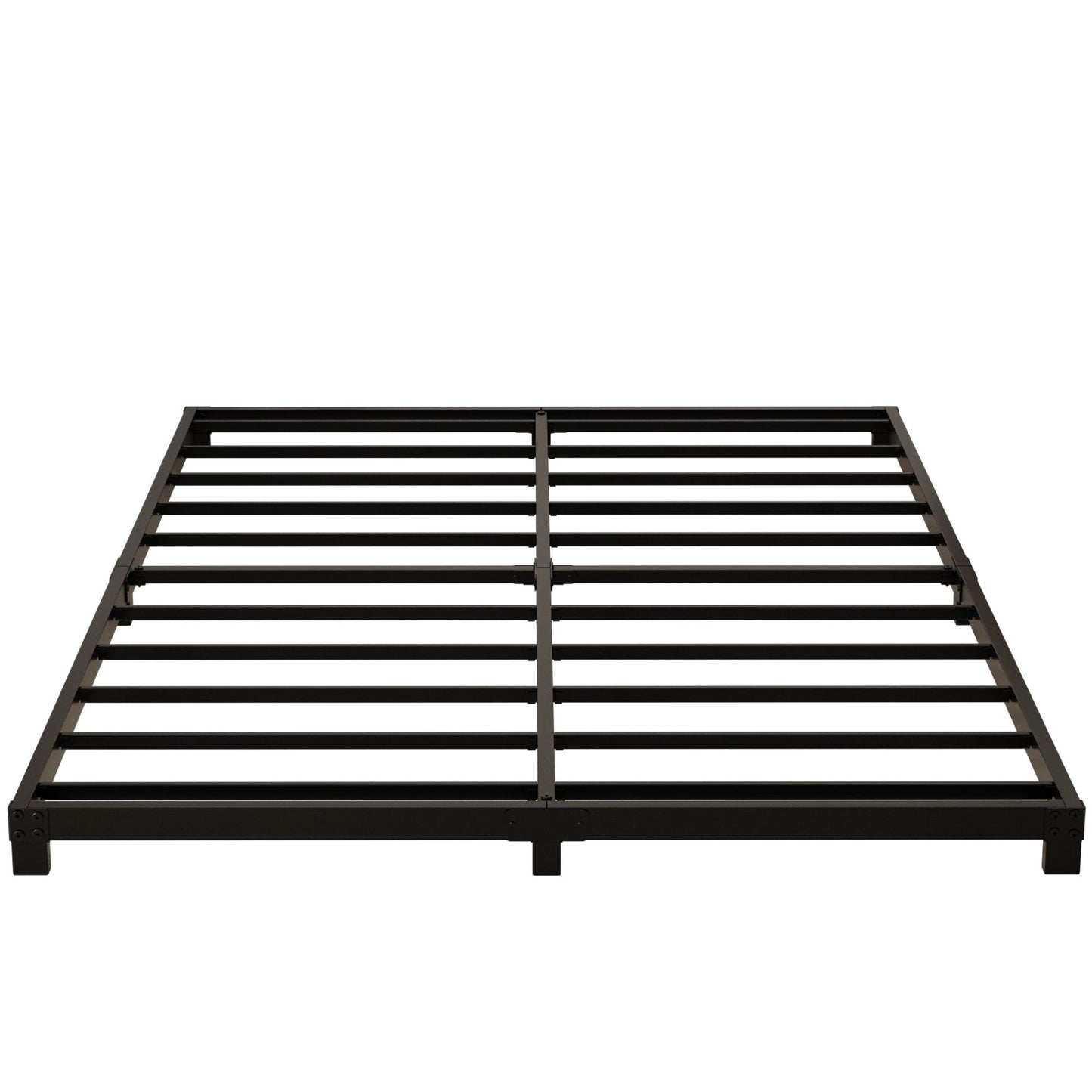 YUSENHEEI 4 Inch Full Size Bed Frame, Heavy Duty Metal Platform Low Bed Frame Full, No Box Spring Needed, Noise Free, Easy Assembly, Black