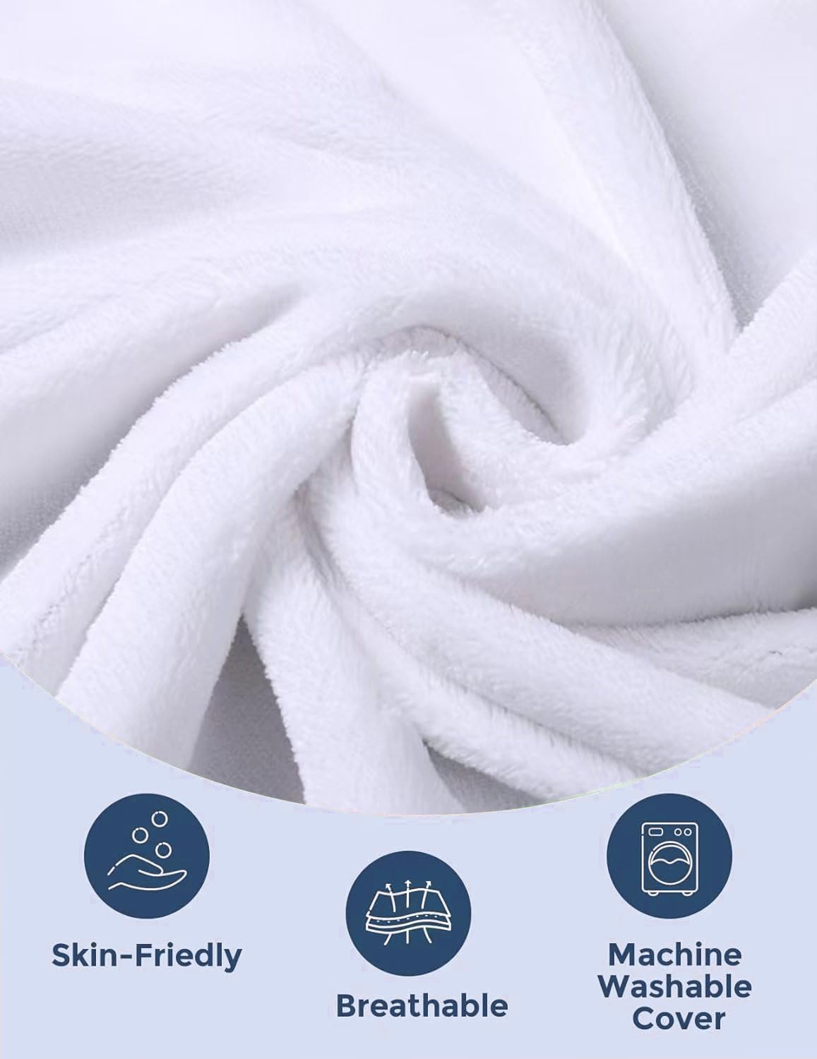 Yevclihds Side Sleeper Removable and Washable,Adjustable Soft and Breathable Pillow