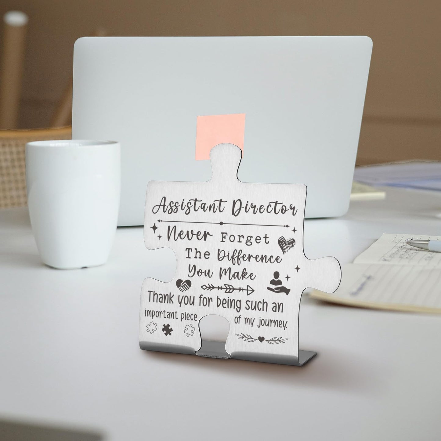 Assistant Director Gifts, Appreciation Thank You Gifts for Assistant Director Office Desk Supplies Decor Decorative Signs Plaques WZW16