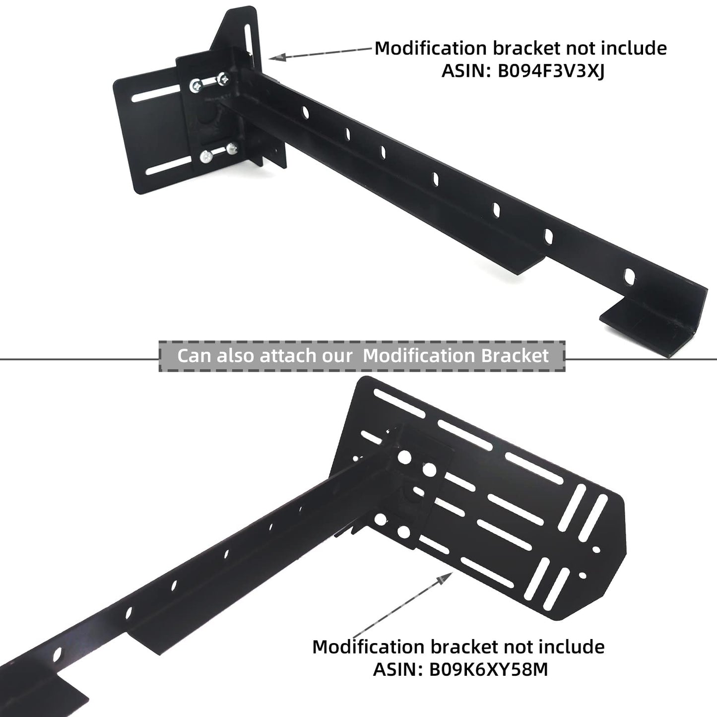Bed Frame Footboard Extension Brackets Set Attachment Kit, Bolt-on Footboard Extension Bracket Attachment Kit - Fit for Twin,Full,Queen,King Size Bed