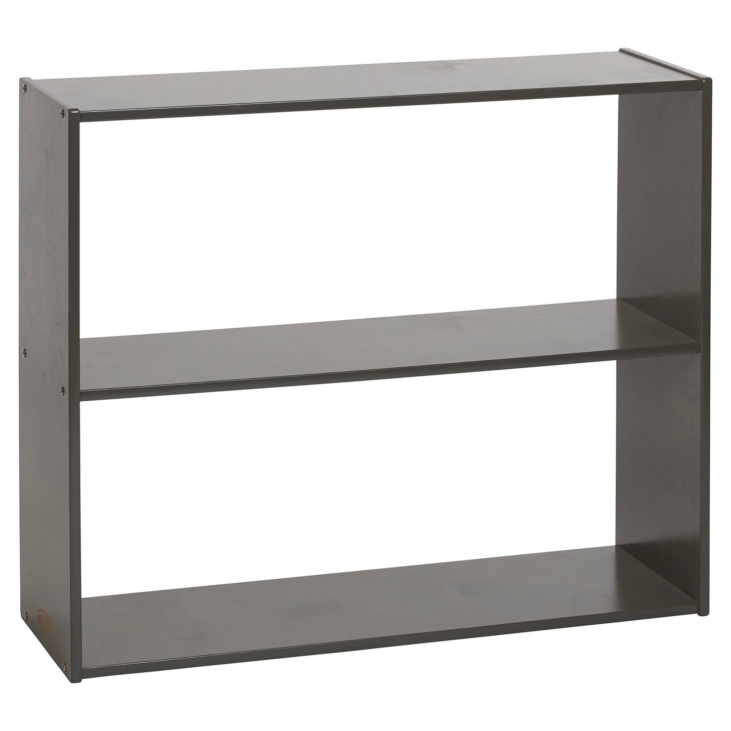 ECR4Kids Streamline 2-Shelf Double-Sided Storage Cabinet, 30in, Classroom Furniture, Grey Wash