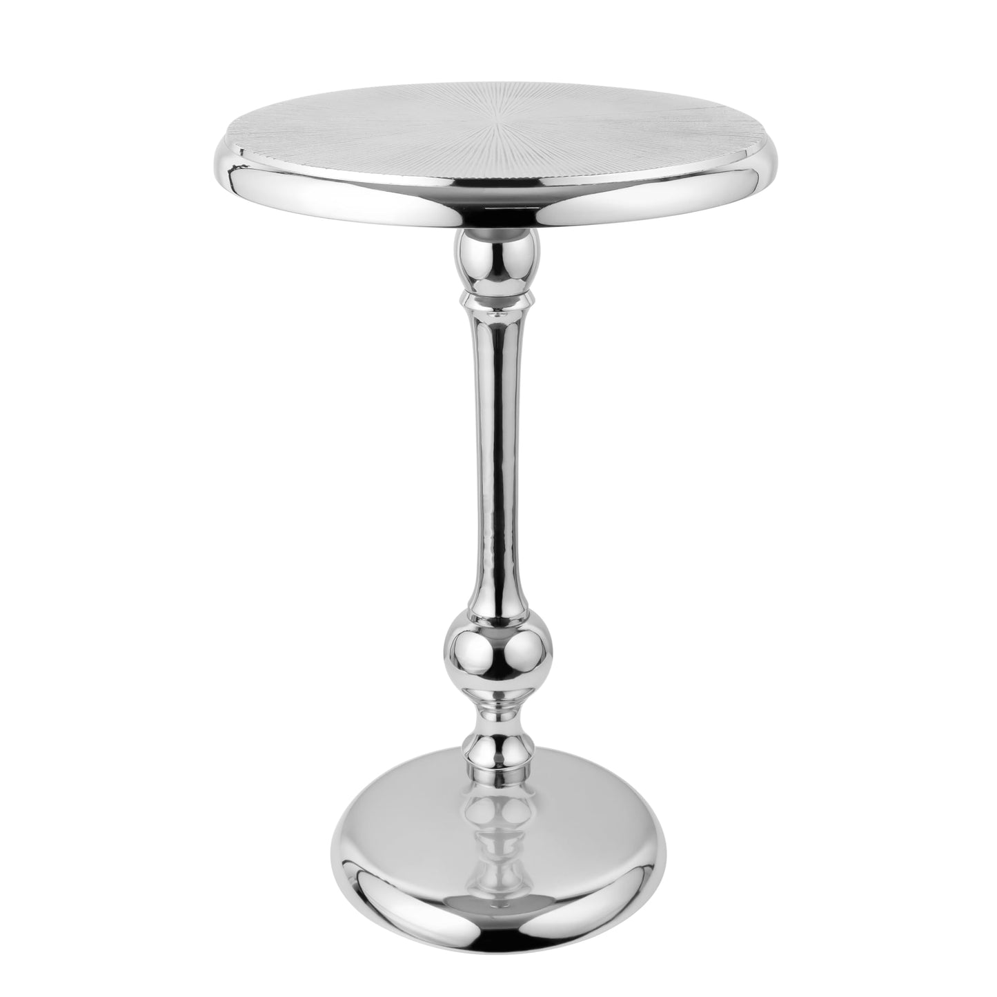 End Table for Living Room, Side Table, Small Side Table Nightstand, Space-Saving End Tables Living Room with Tool-Free Assembly, Modern Silver Accent Table Furniture 15x22