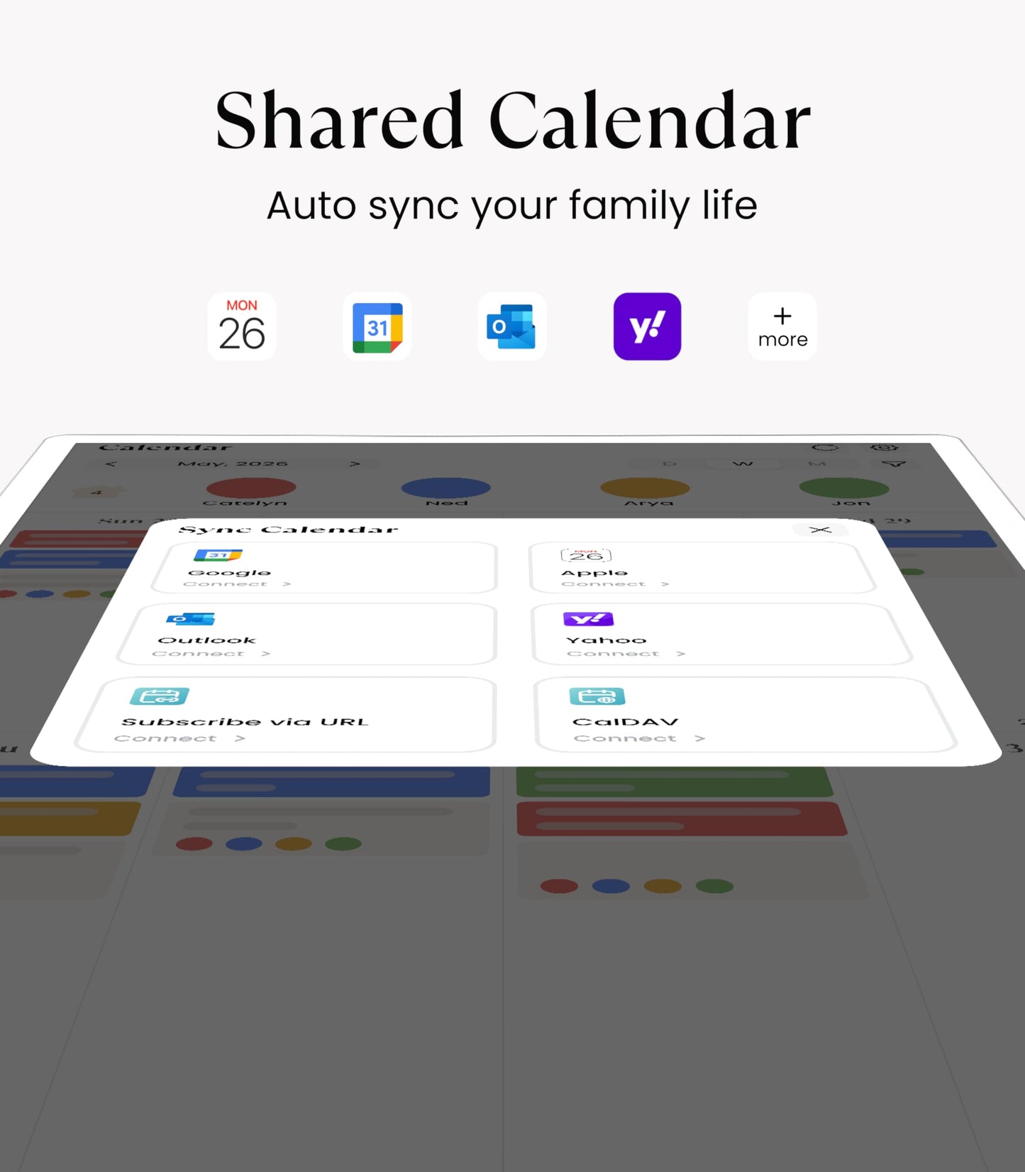 Cozyla Calendar Plus 2: 32" Smart Digital Calendar Wall Touch Screen & No Subscription Family Dashboard, Electronic Display for Family System- Chore Chart, Meal Planner, Support App Store Wall Mount