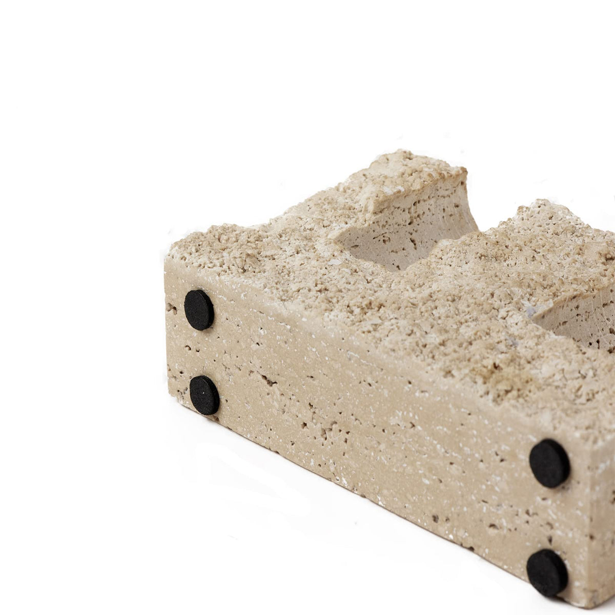 Marble Taper Candle Holder,Travertine Stone Candlestick Holder, Beige