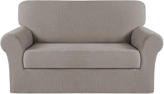 Turquoize Stretch Sofa Slipcover 2 Pieces Sofa Cover Couch Cover