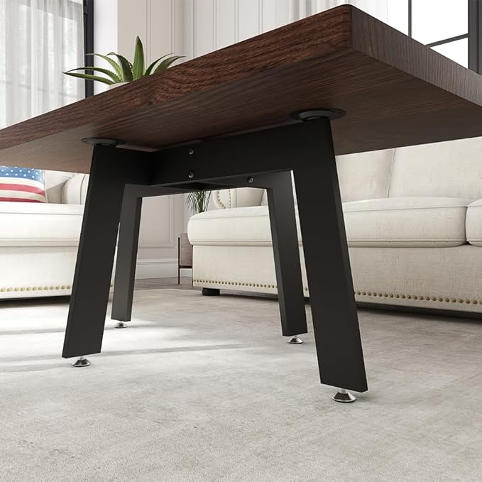 KaKaBB Metal Coffee Table Legs, 18 Inch Coffee Table Base, Furniture Legs