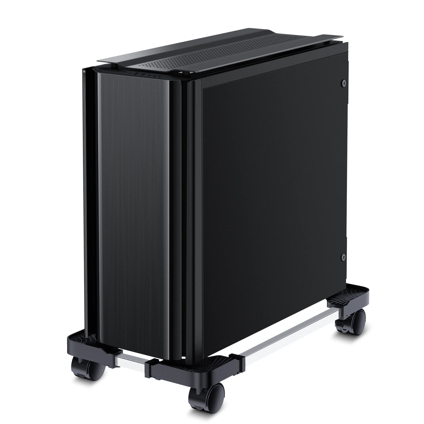LABOBOLE Computer Tower Stand - Adjustable PC Stand for Most Desktop Towers - Elevate and Organize Your Desktop - Mobile CPU PC Holder Cart Riser Printer
